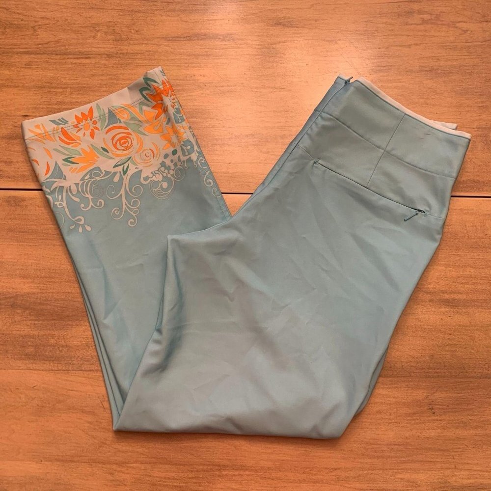 Nike dri fit cropped pants size Xsmall mint green, teal - Picture 7 of 12